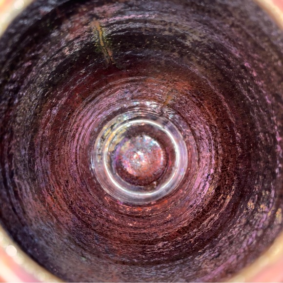 Handcrafted Multicolor Ceramic Vase Raku - Picture 14 of 16